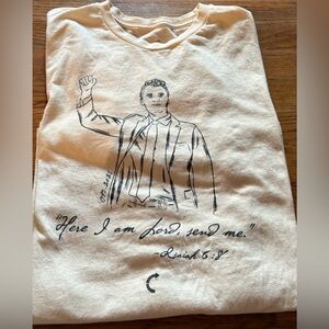 “Here I am Lord Send Me” Memorial Charlie Kirk SS TShirt, Size XXL, EUC